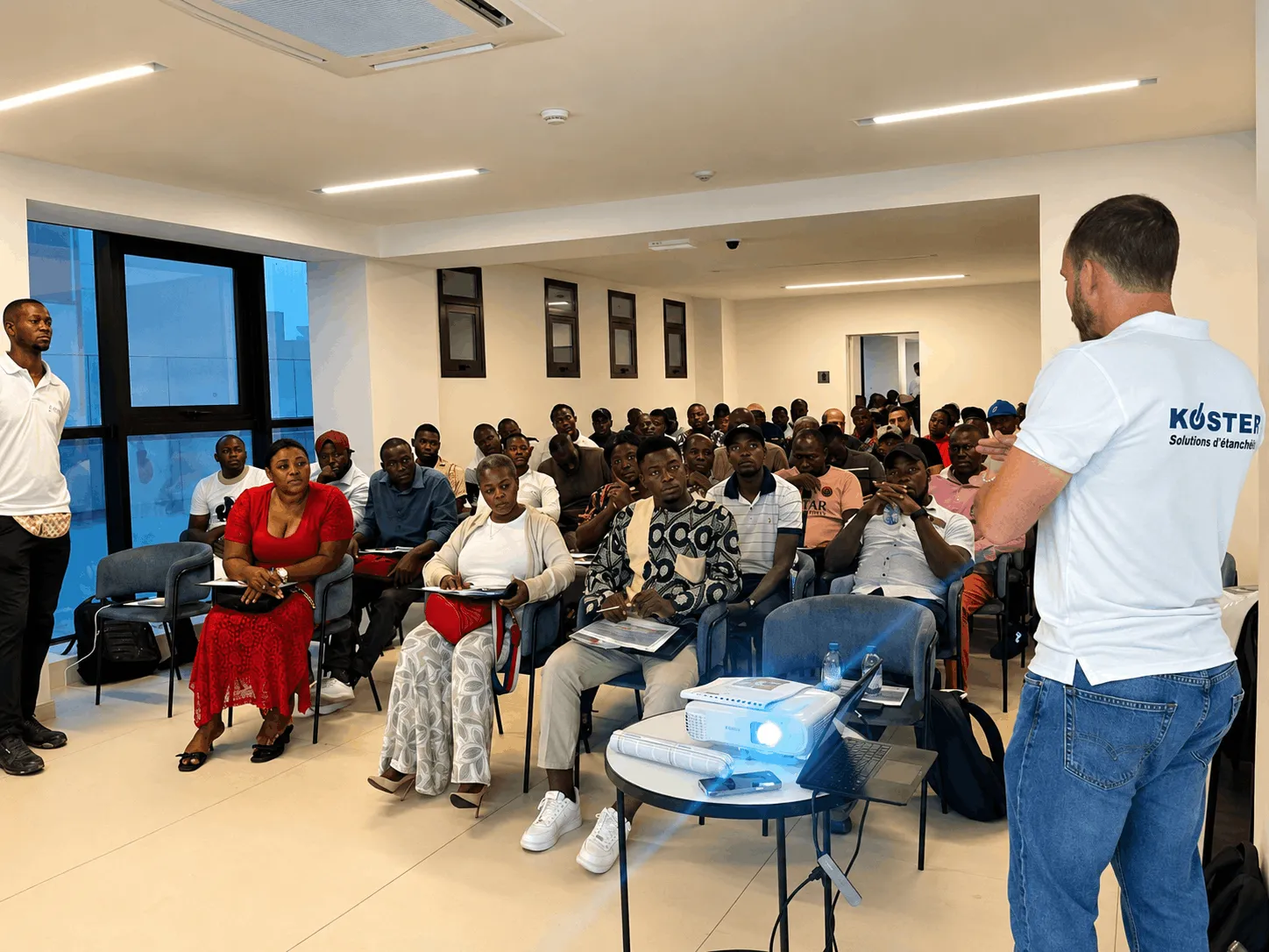 Formation avec un public attentif